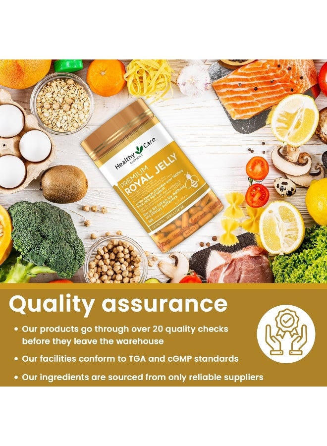 Healthy Care Royal Jelly 1000 365 Capsules Supplements Made in Australia - Image 5